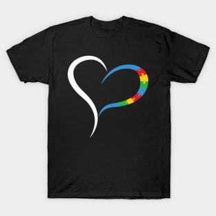 Puzzle Heart Autism Awareness Gift for Birthday, Mother's Day, Thanksgiving, Christmas T-Shirt